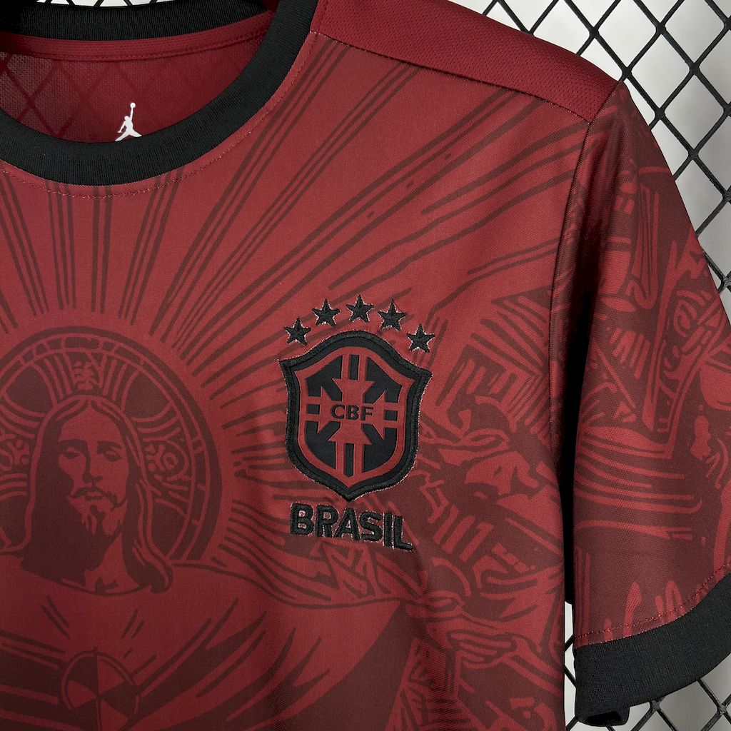 Brazil Jesus Christ the Redeemer Jordan Red Jersey 2025/2026