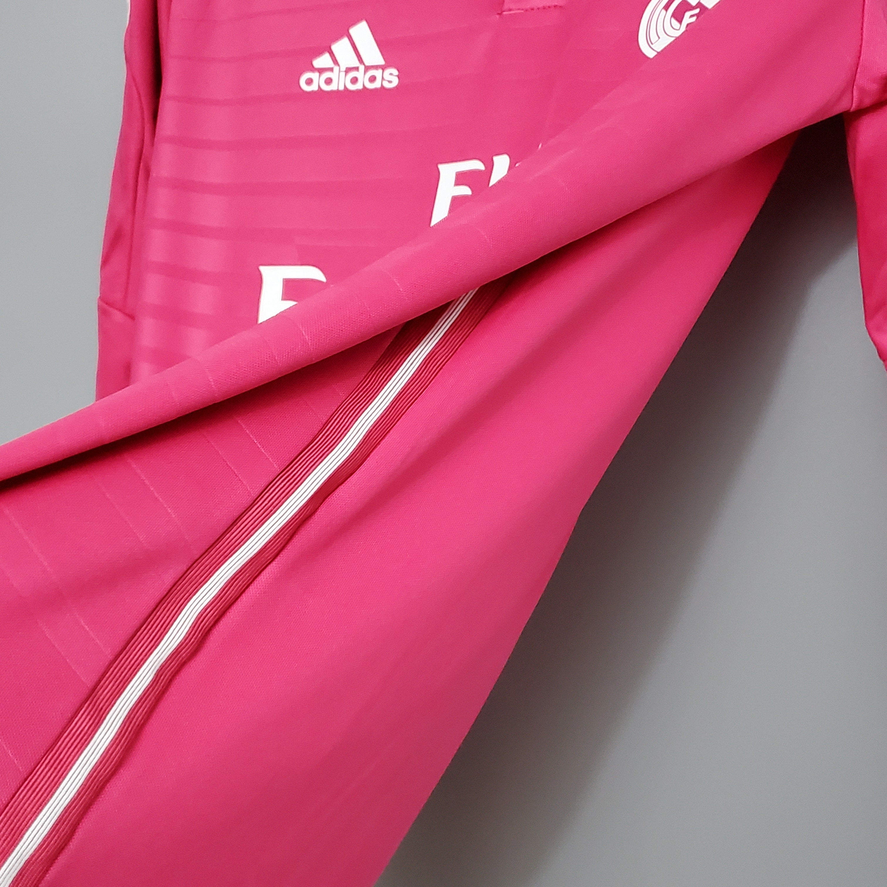 2014/2015 Real Madrid pink long sleeve retro jersey