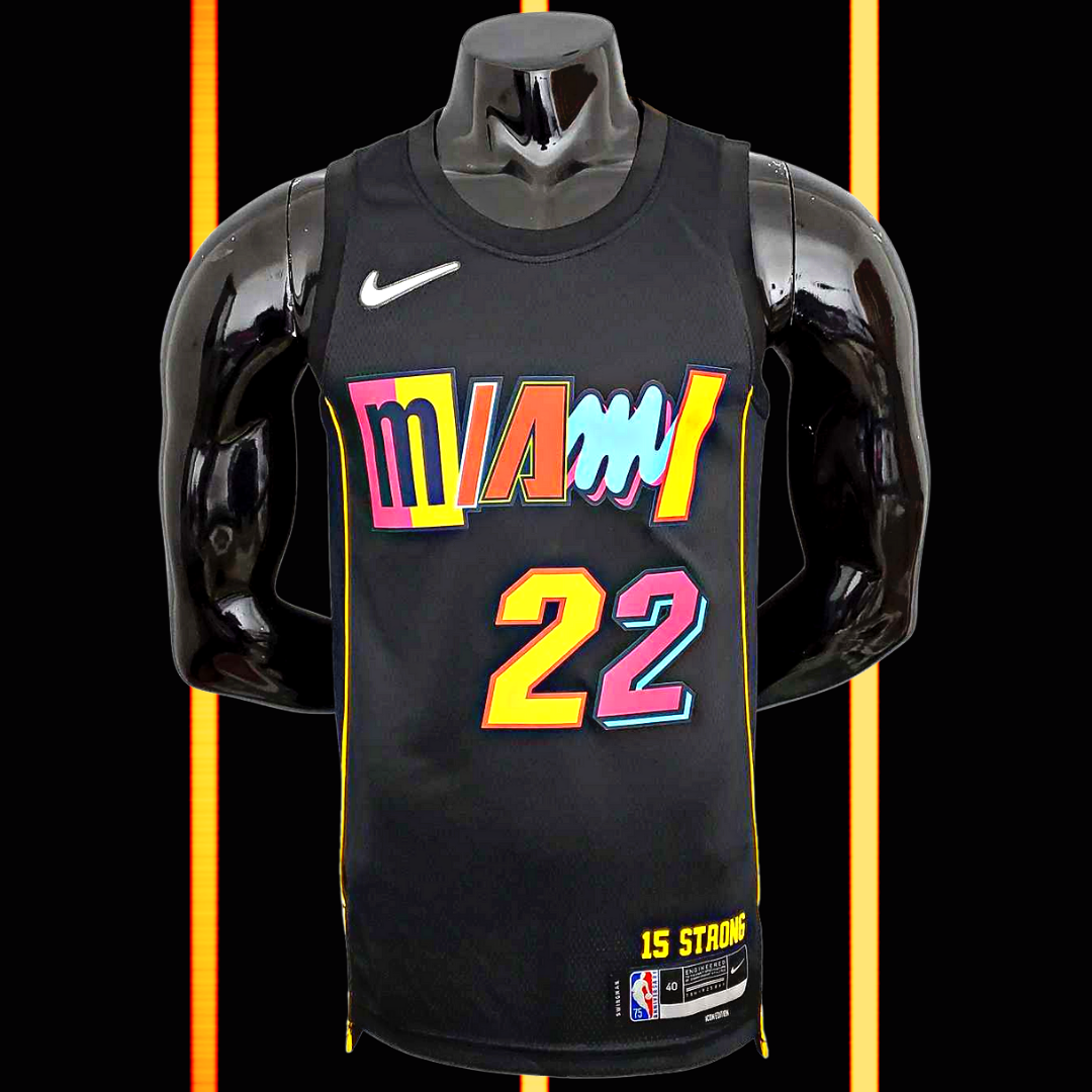 Miami Heat 2022 Swingman Jersey Black Icon Edition