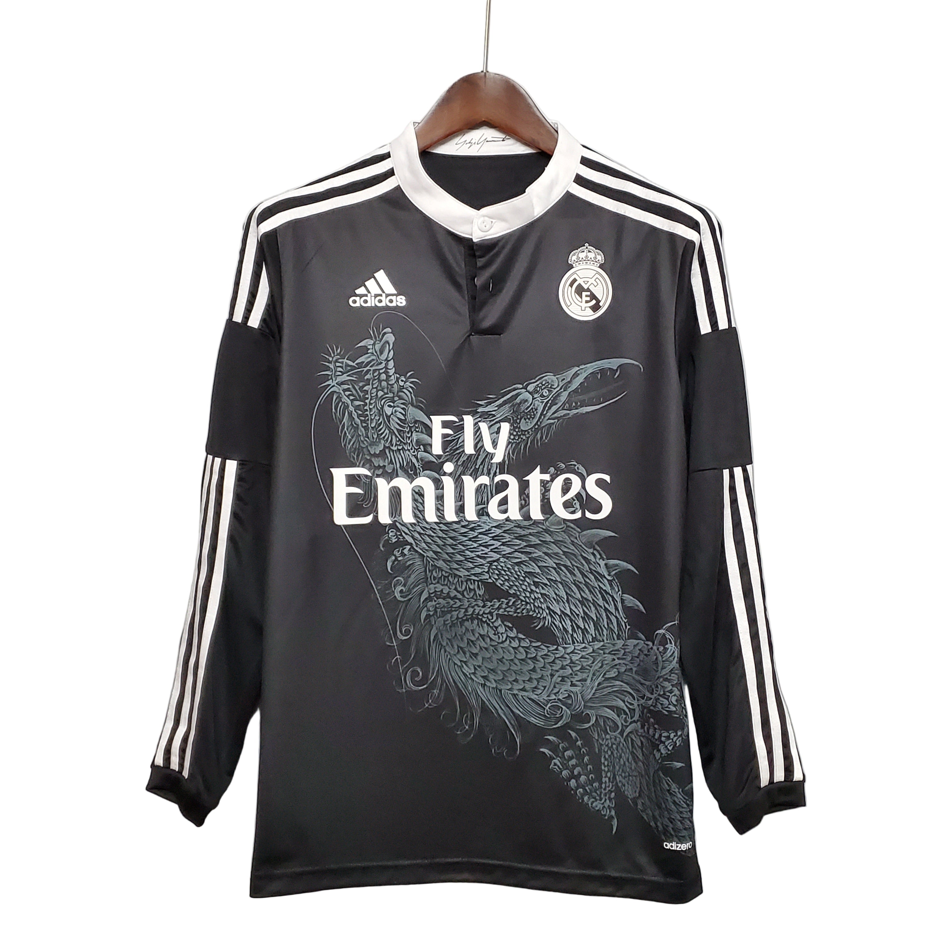 Camiseta de manga larga de visitante del Real Madrid 2014-2015 con dragón