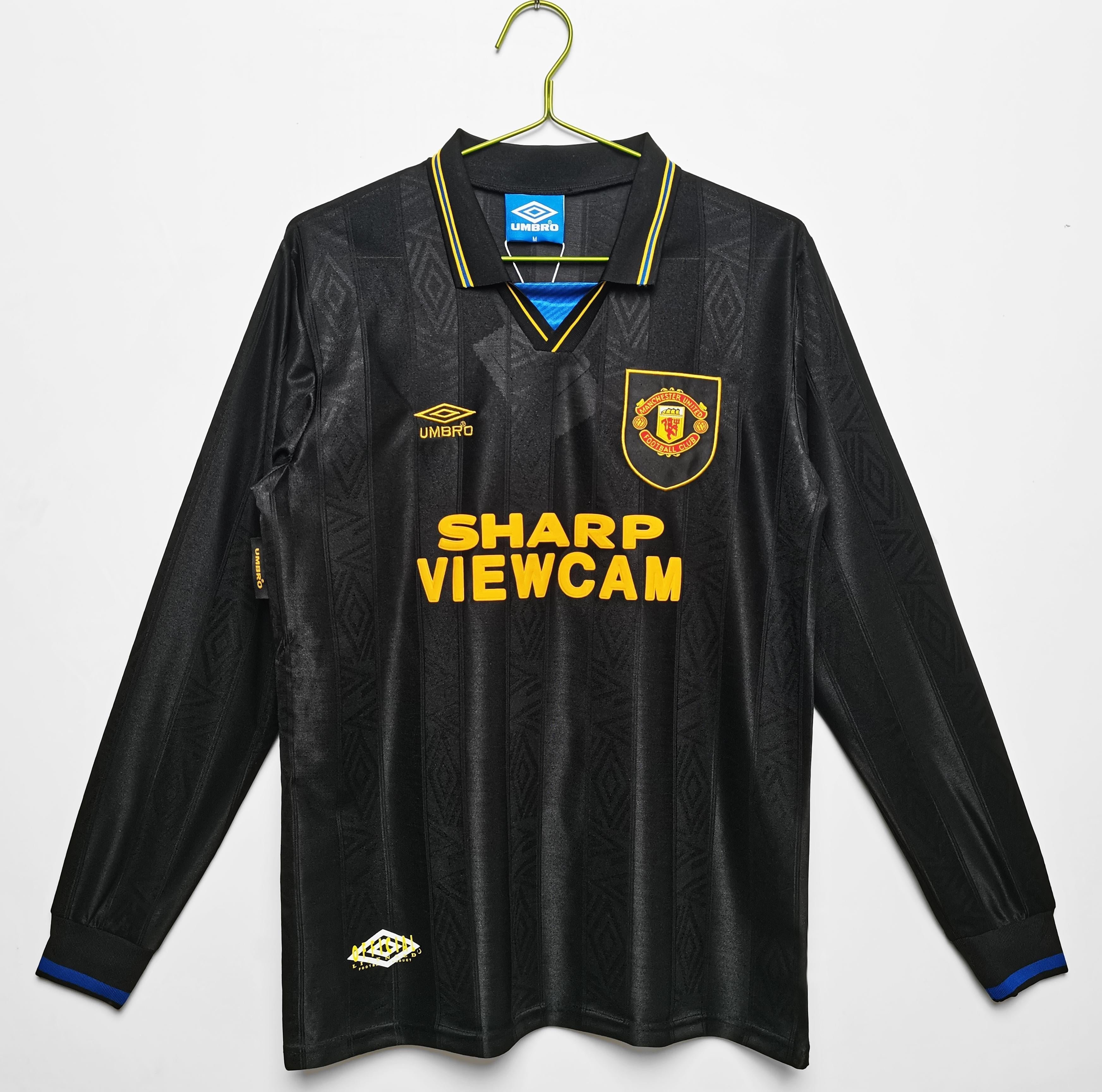 Camiseta de visitante de manga larga del Manchester United 1993-1995