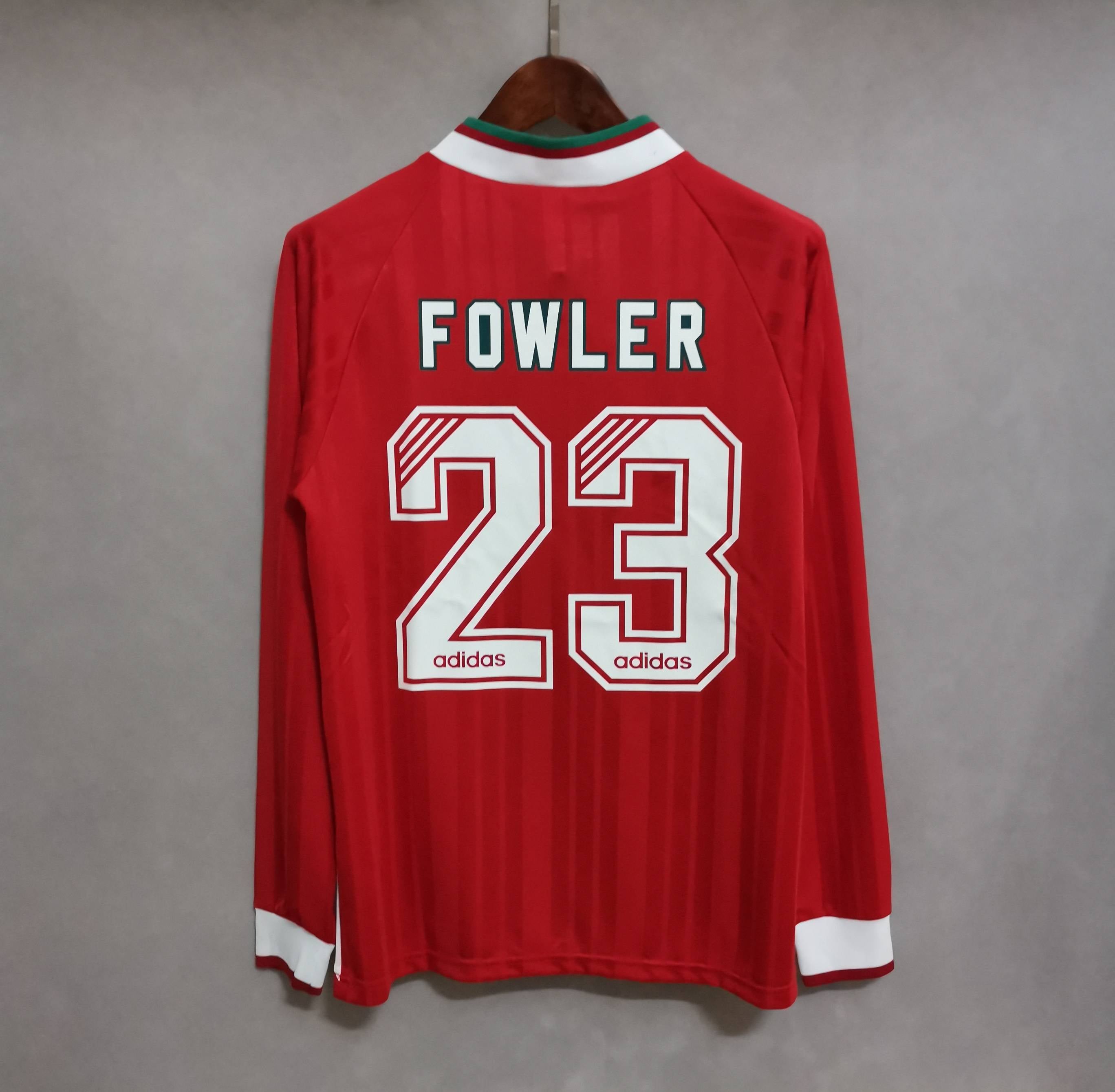 Camiseta retro de manga larga del Liverpool 1993-1995