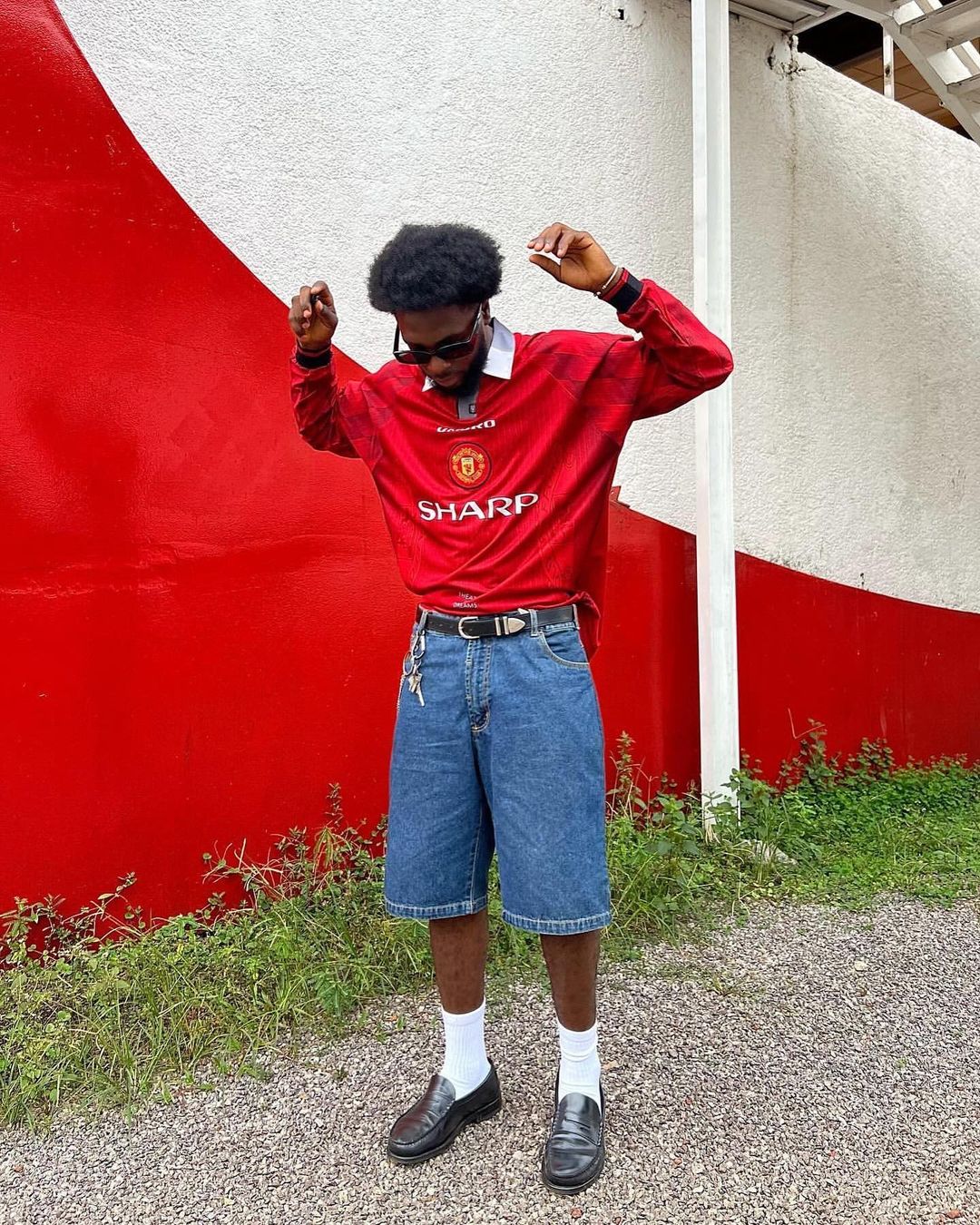 MAN UNITED 1996 HOME long sleeves