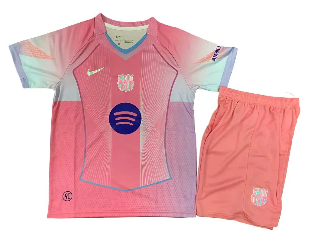 FC Barcelona 2025–26 Pink Kids Jersey
