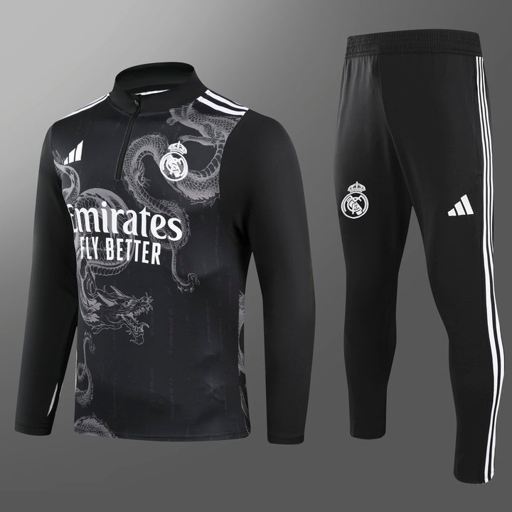 Real Madrid Tracksuit Black Dragon 2024 / 2025
