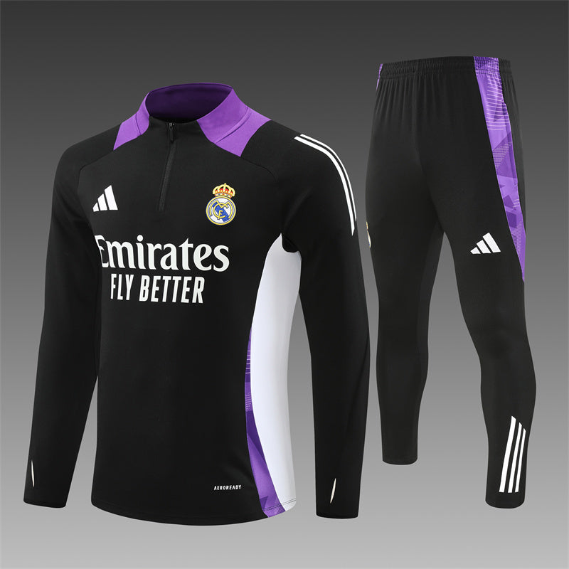 Real Madrid Tracksuit Black