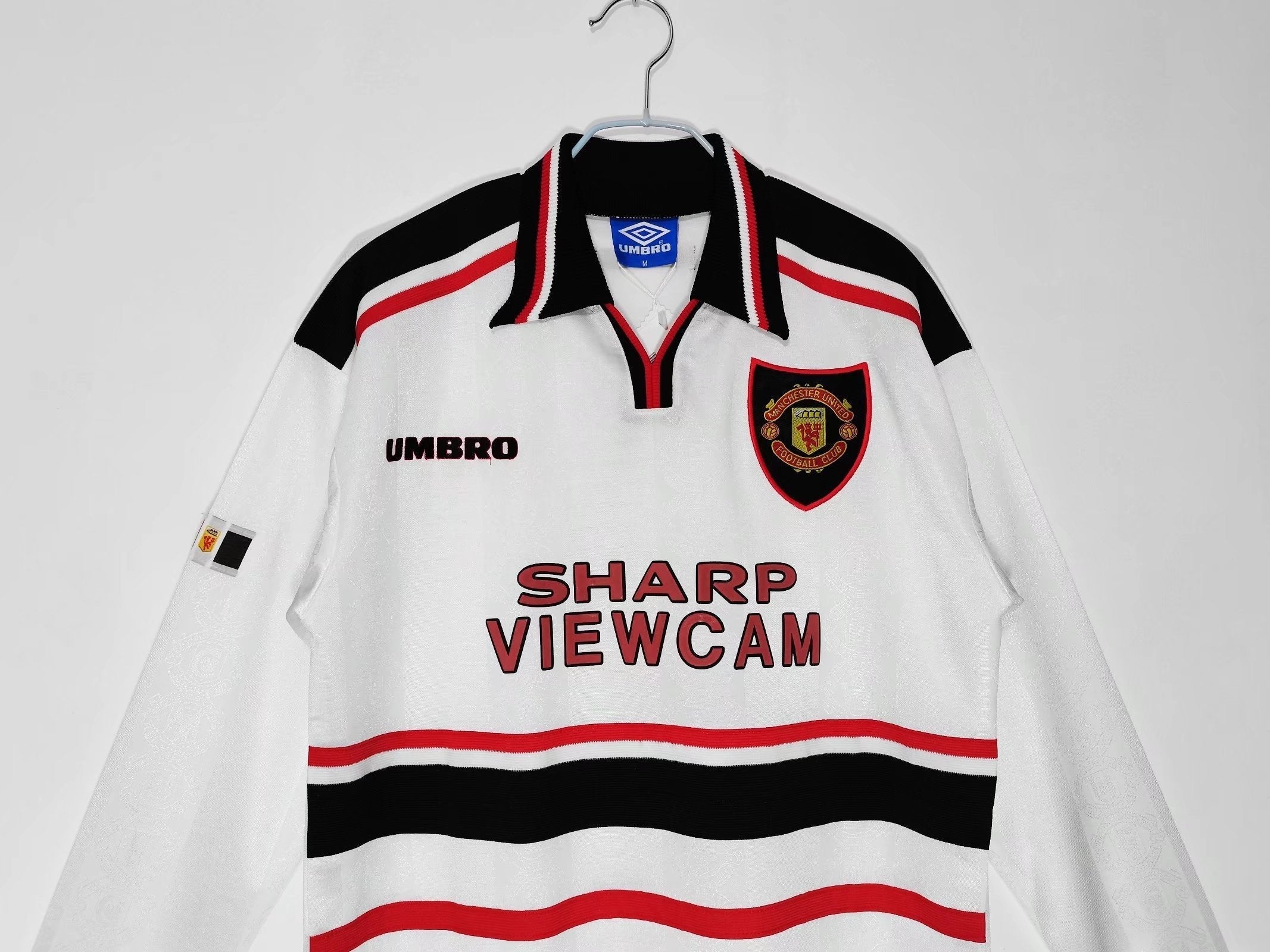 Camiseta de visitante de manga larga del Manchester United 1997-1998
