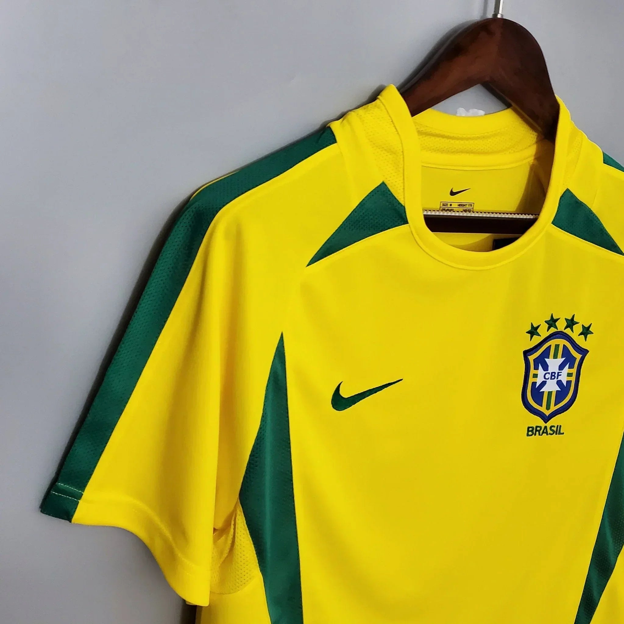 Camiseta retro de local de Brasil 2002