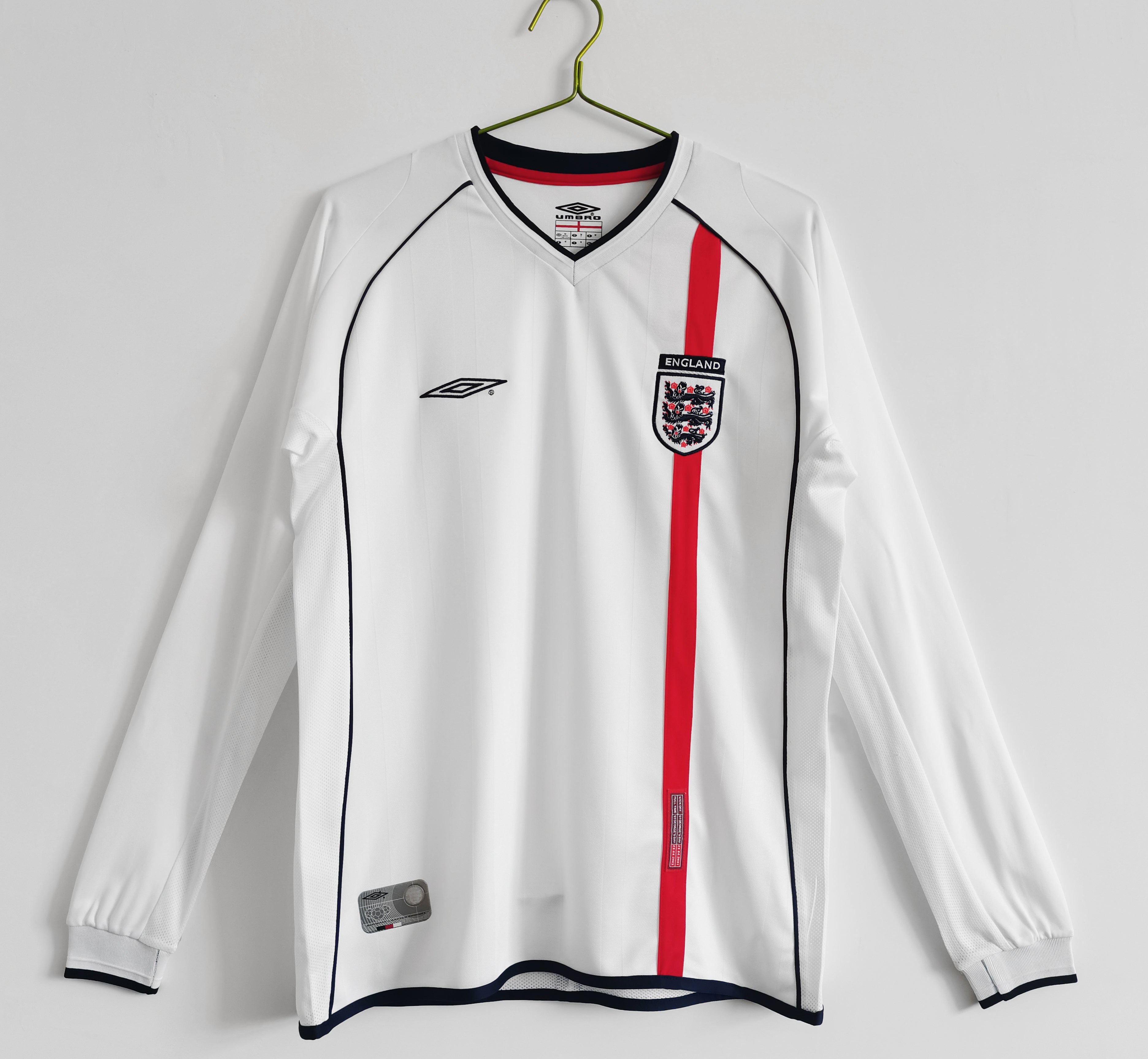Camiseta de manga larga local de Inglaterra 2002