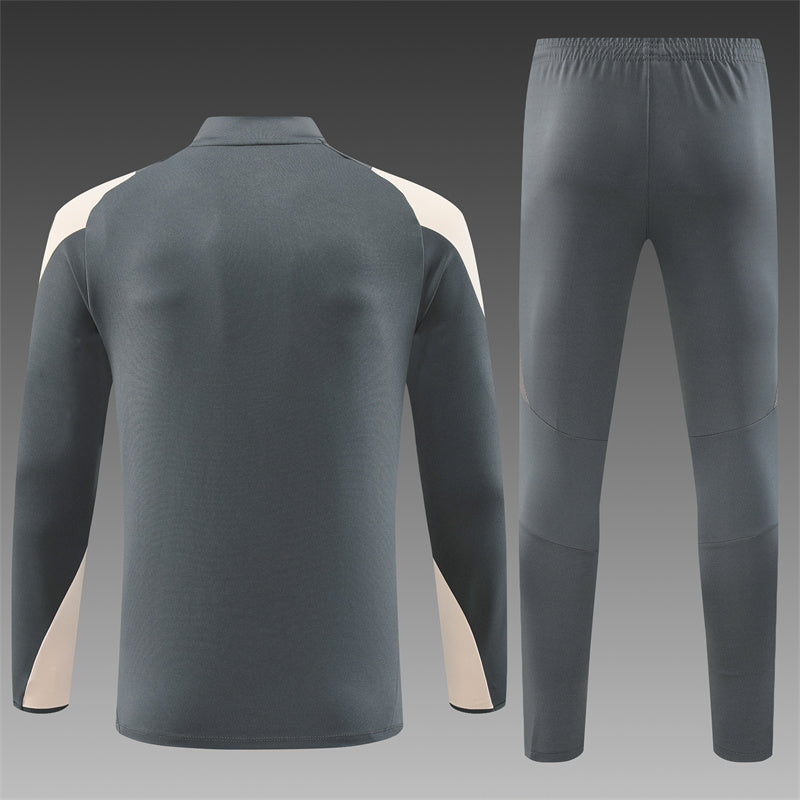 Real Madrid Tracksuit Grey 2025