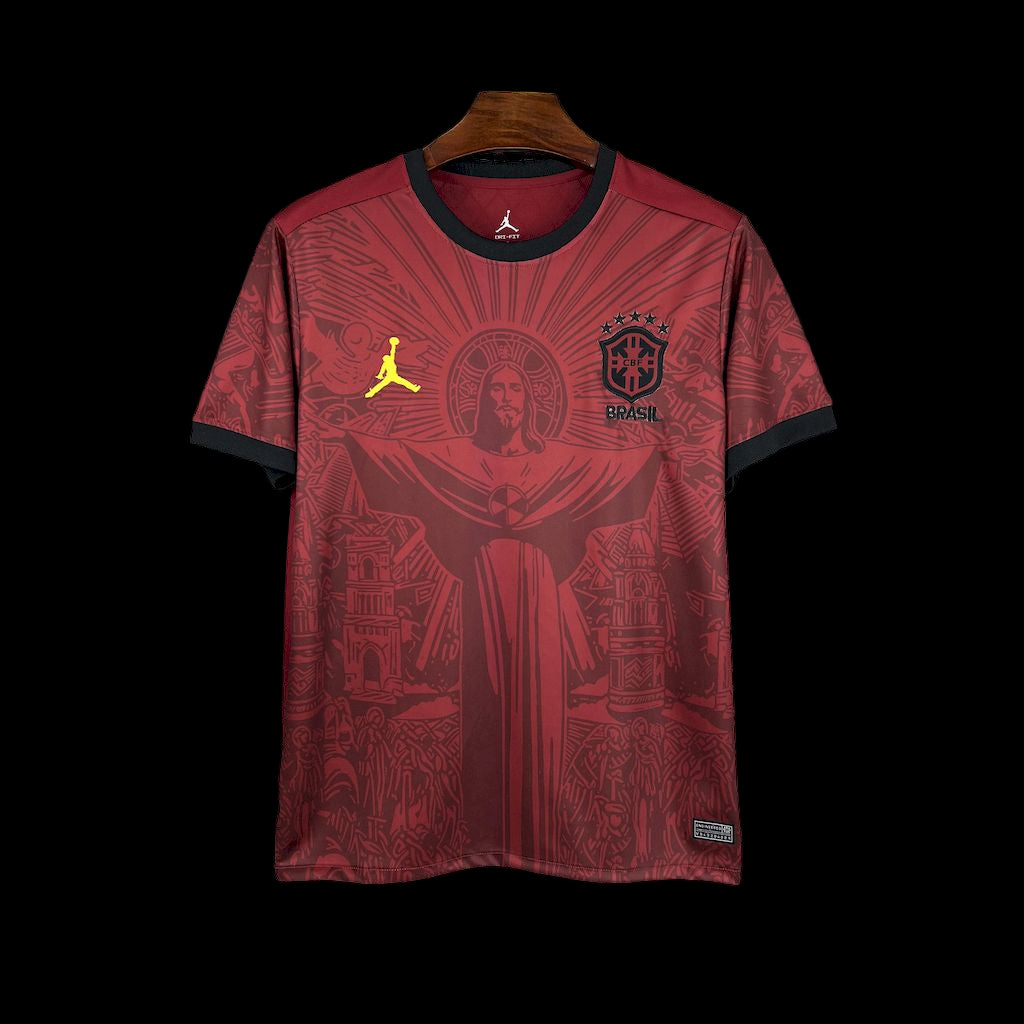 Brazil Jesus Christ the Redeemer Jordan Red Jersey 2025/2026