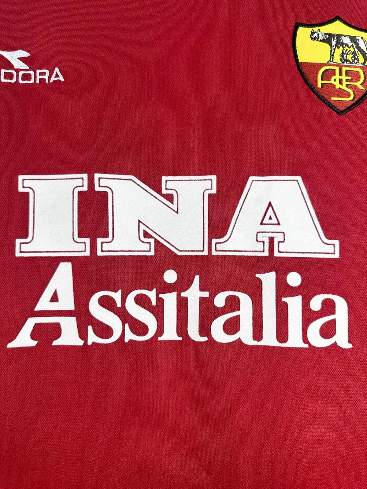 Camiseta de local de manga larga de la AS Roma - 1998-99