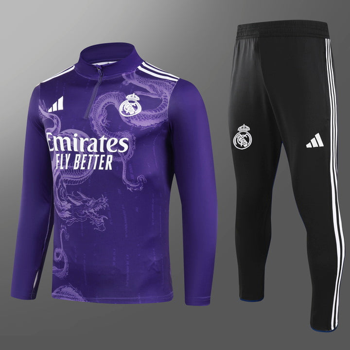 Real Madrid Tracksuit Purple Dragon 2025