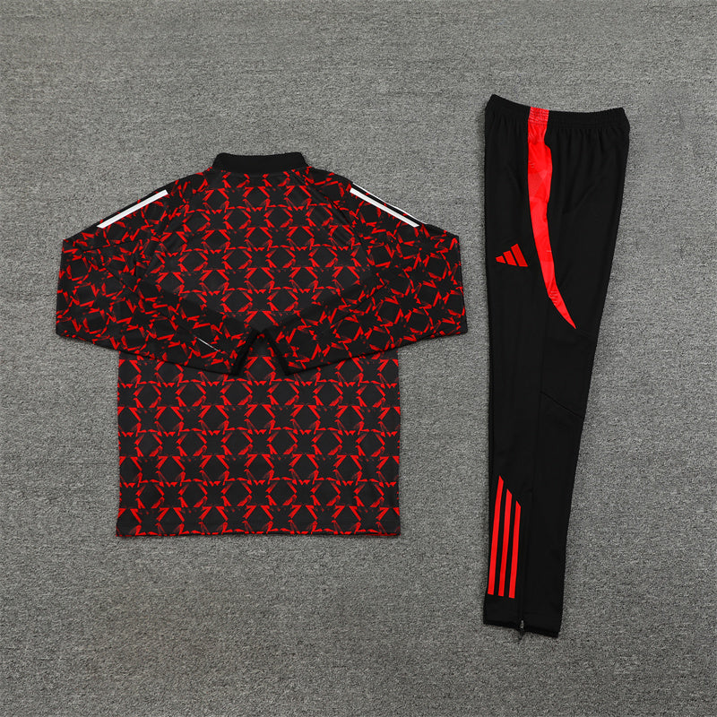Manchester United Tracksuit black and Red 2024/2025