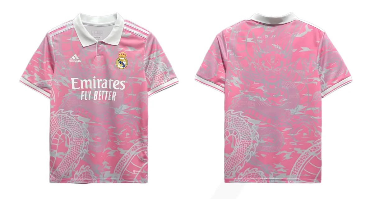 Real Madrid Pink Dragon Jersey