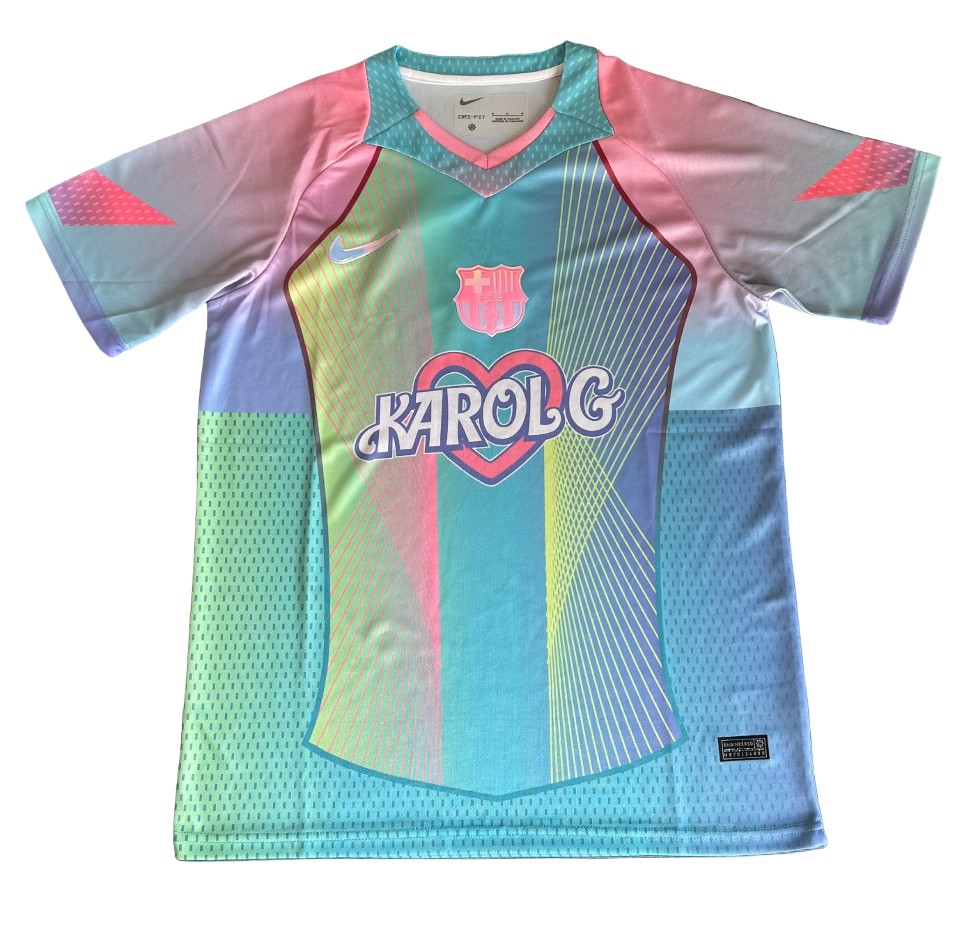 FC Barcelona Karol G Jersey Light Blue Special Edition
