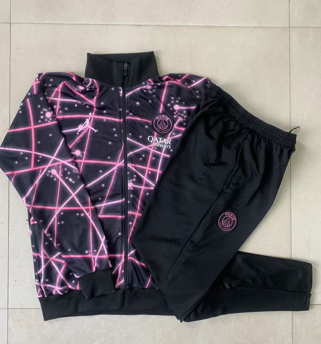 PSG Tracksuit 2025/2026 Black and Pink