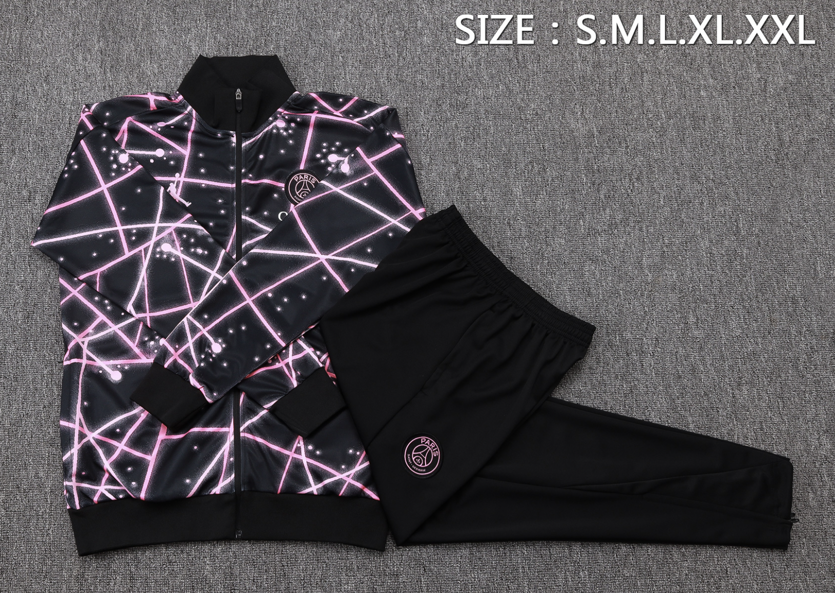 PSG Tracksuit 2025/2026 Black and Pink