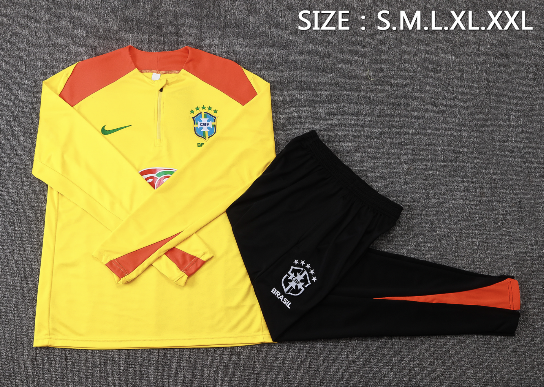 Chándal amarillo Guaraná Brasil 2027