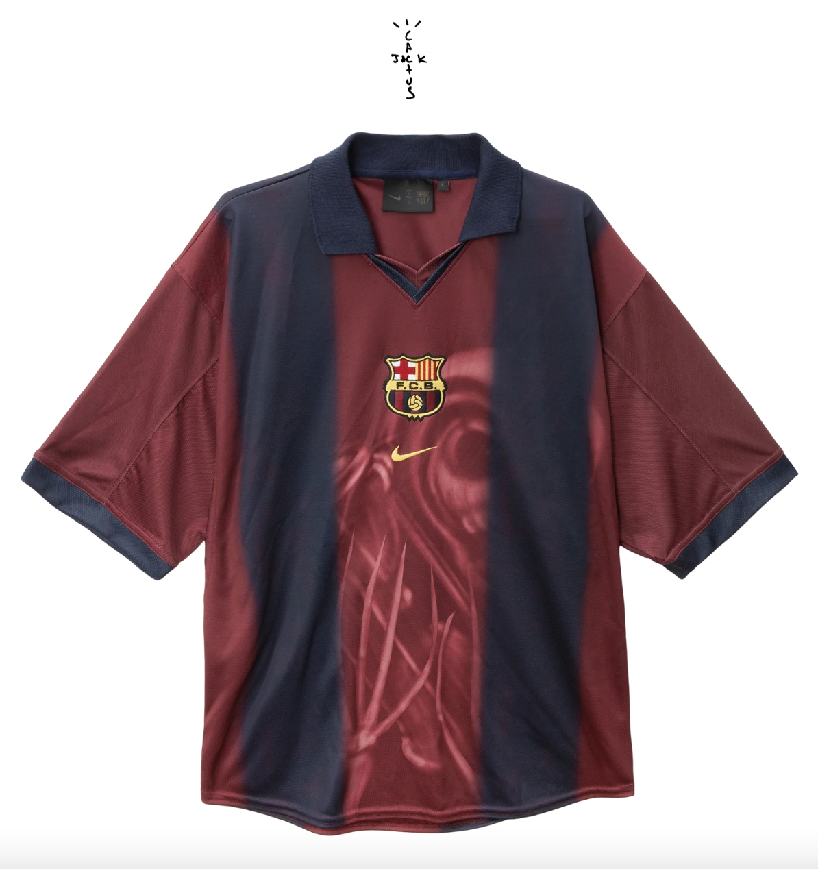 Barcelona x Travis Scott Skeleton Jersey