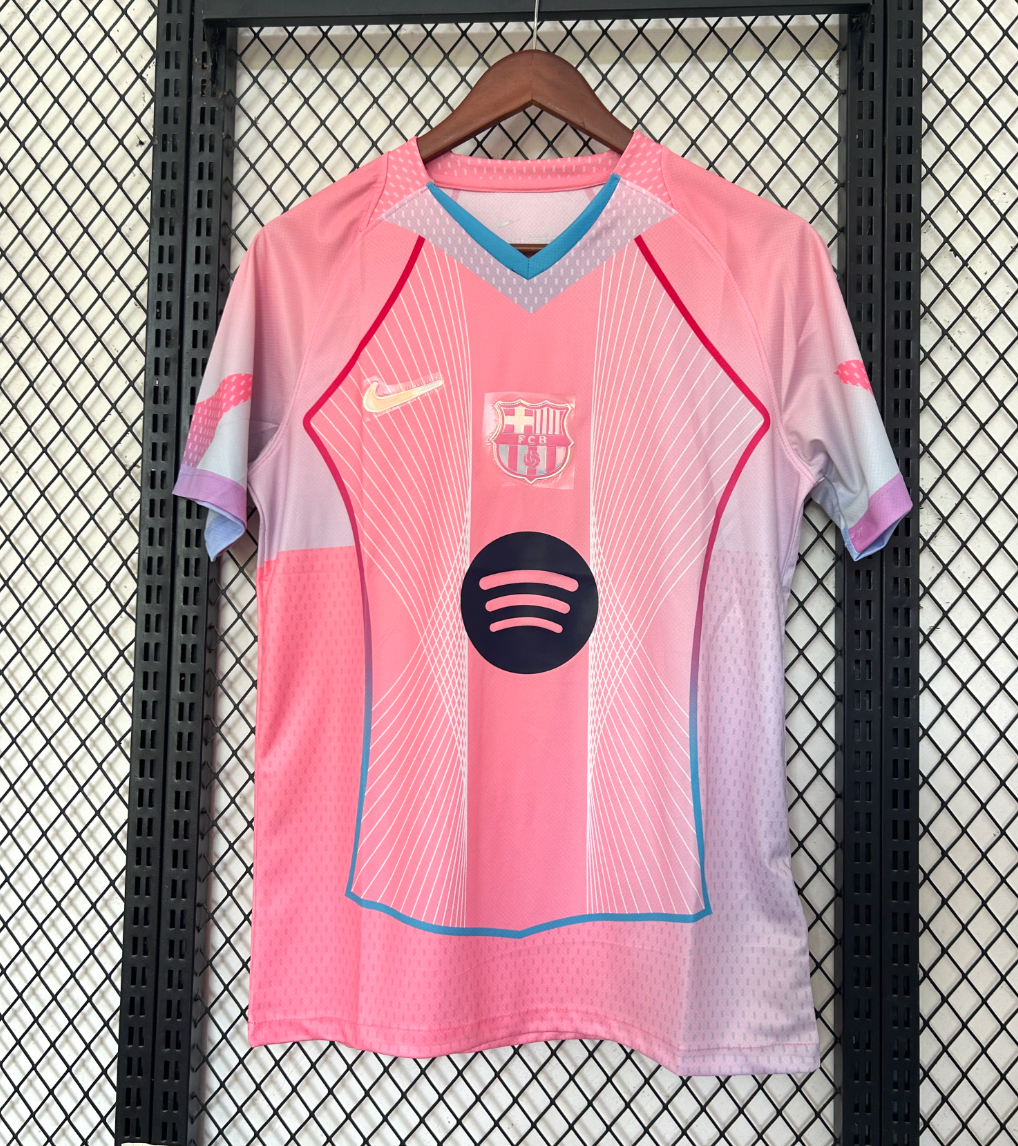 FC Barcelona 2025–26 Pink Kids Jersey