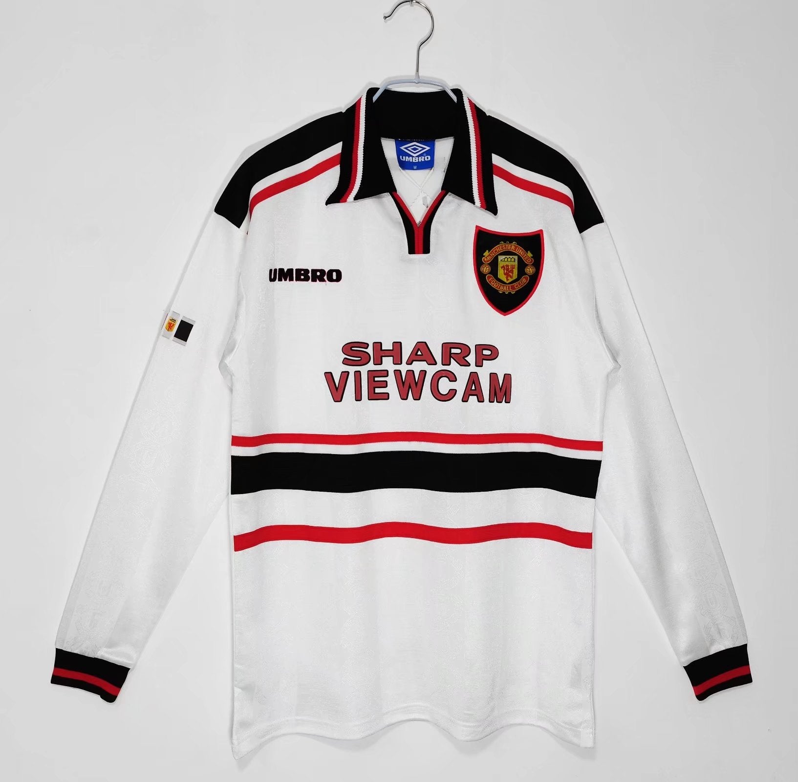 Camiseta de visitante de manga larga del Manchester United 1997-1998