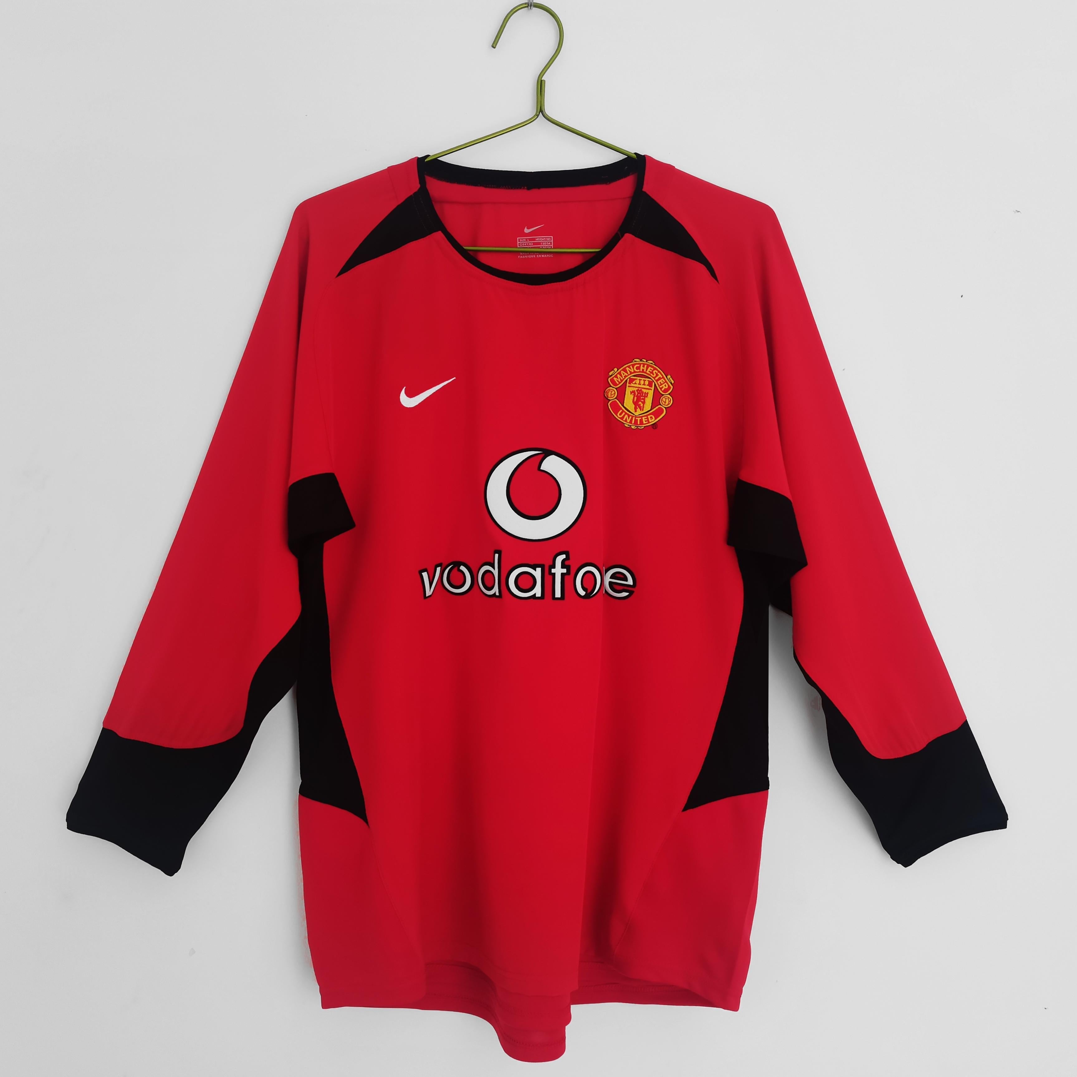 Camiseta de local de manga larga del Manchester United 2003-2004
