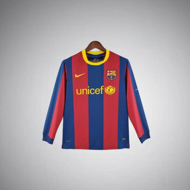 Camiseta de manga larga local del FC Barcelona 2010-2011
