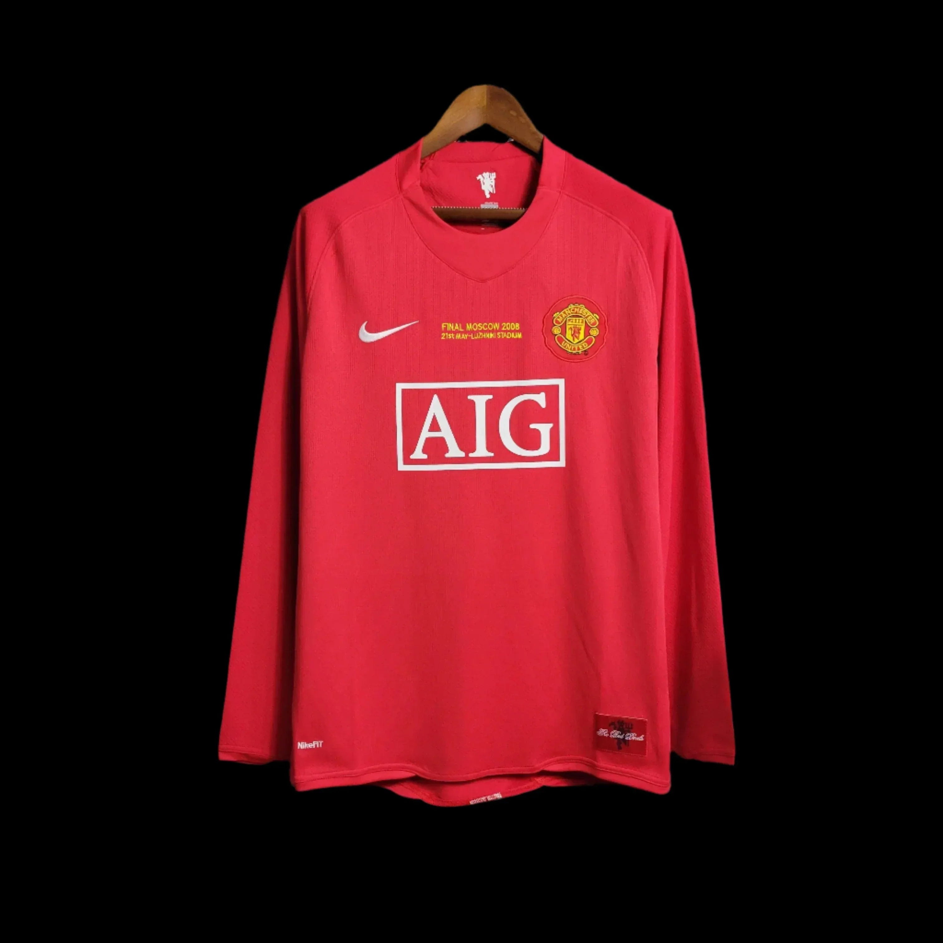 Camiseta de manga larga del Manchester United Final Champions League Temporada 2007/2008