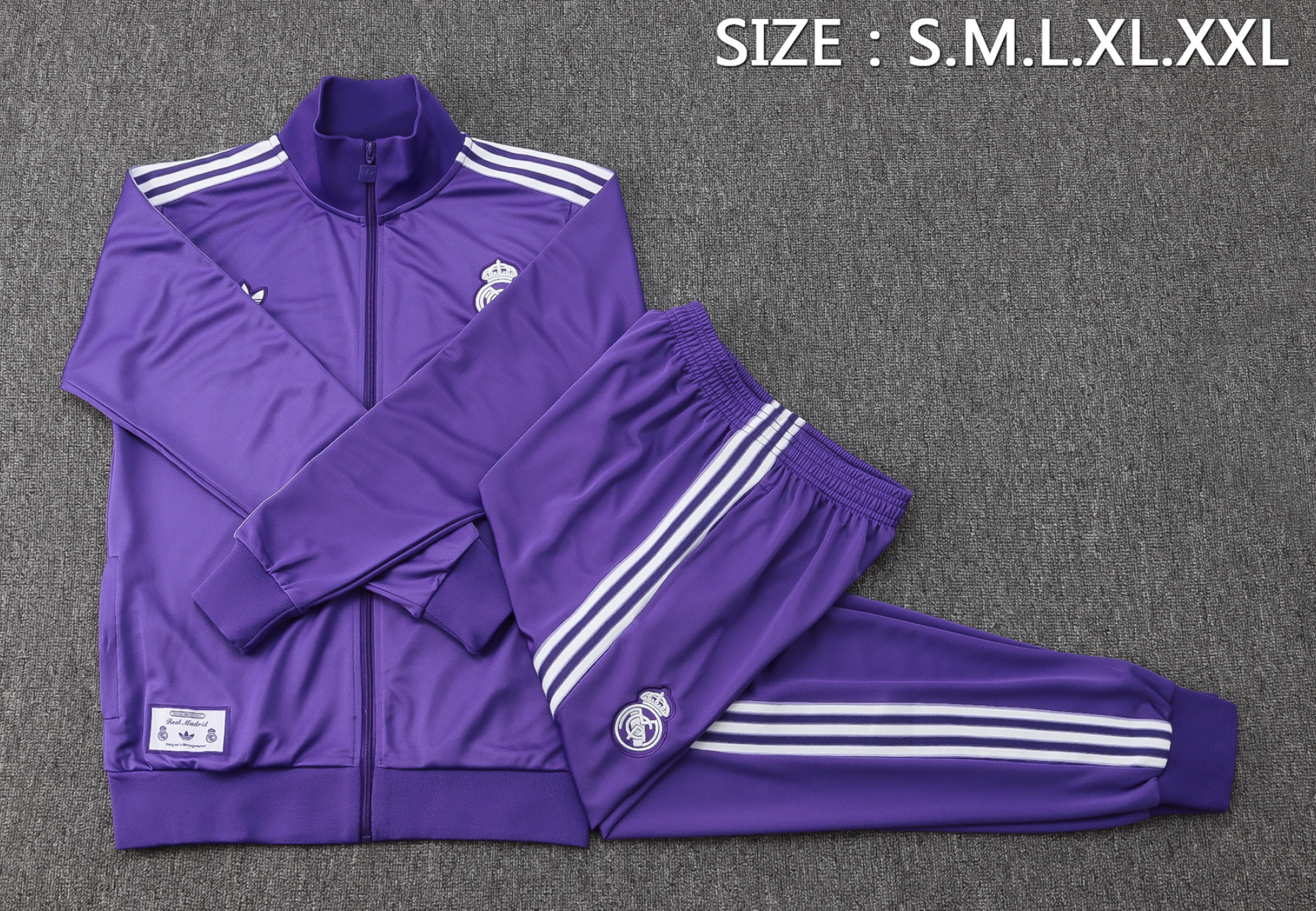 Real Madrid Icons Tracksuit Purple 2026