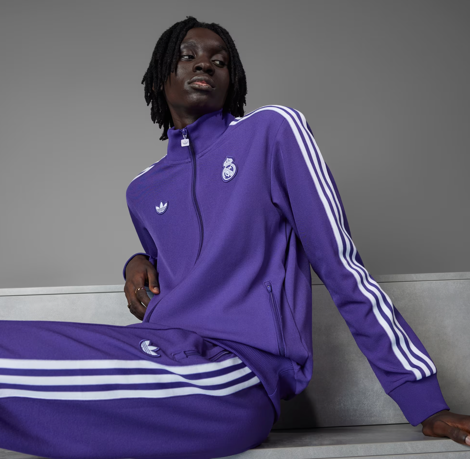 Real Madrid Icons Tracksuit Purple 2026